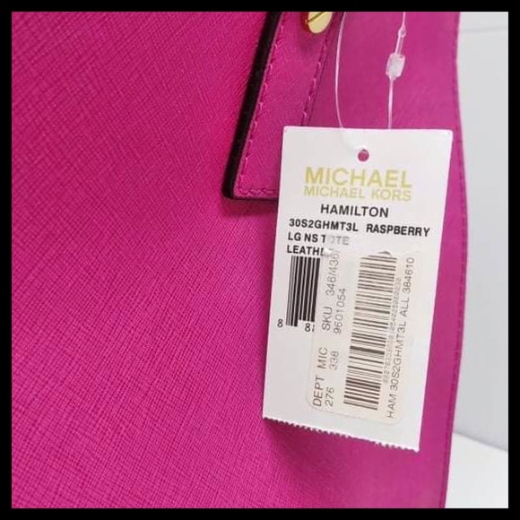 NWT Michael Kors Hamilton Leather Large N/S Tote - Picture 7 of 9